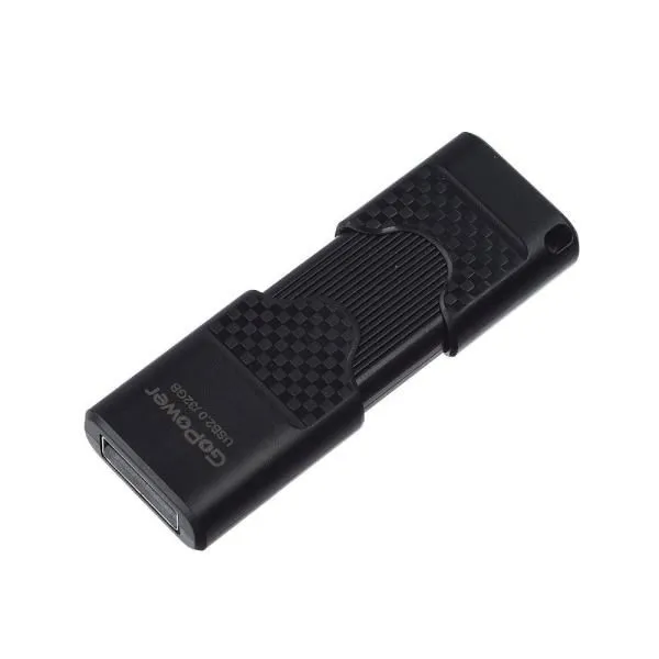 32GB USB 2.0 Flash Drive GoPower SLIDER черный