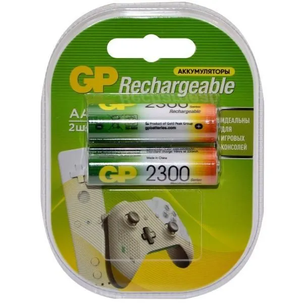 Аккумулятор GP AA HR6 2300mAh (блистер/2шт)