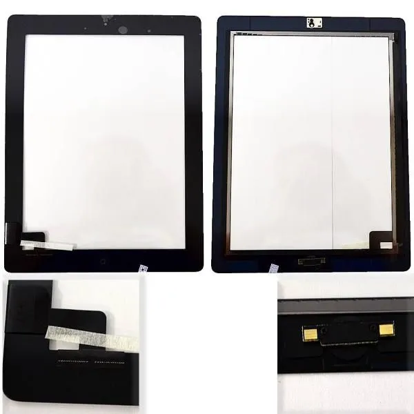 Тачскрин (Сенсор дисплея) совместим с iPad 2 + кнопка HOME черный