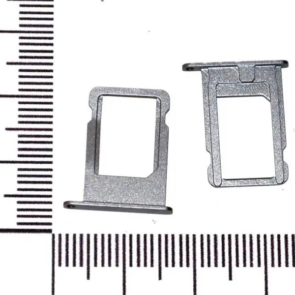 Держатель сим совместим с iPhone 5S серый