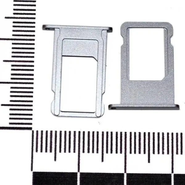 Держатель сим совместим с iPhone 6S Plus серый