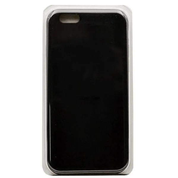 Чехол - накладка совместим с iPhone 6/6S Soft Touch (Софт Тач) черный /с логотипом/
