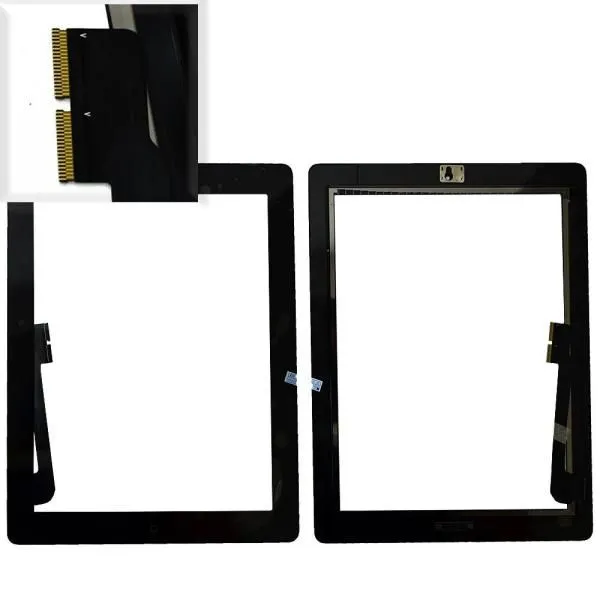 Тачскрин (Сенсор дисплея) совместим с iPad 3 + кнопка HOME черный