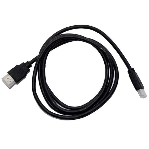 Кабель HDMI-HDMI ПВХ оплетка/без фильтра черный (1,5м)