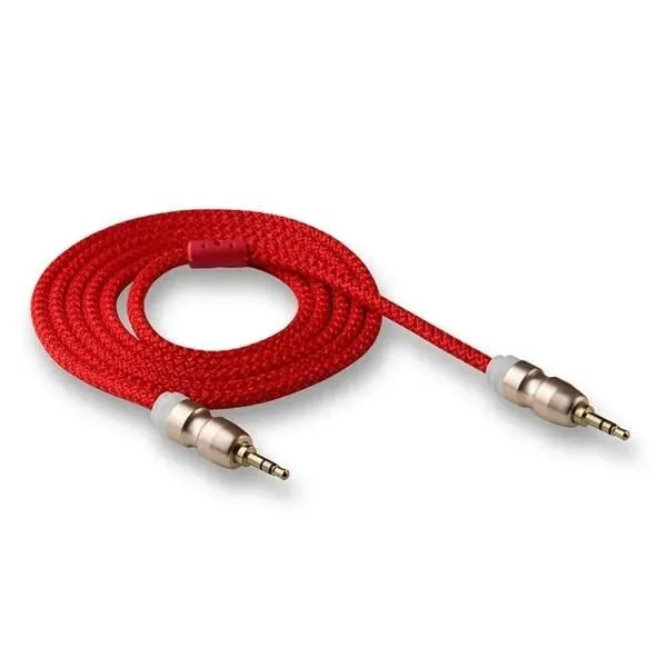 Кабель AUX WALKER WCA-720 красный (1,5м)