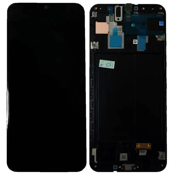 Дисплей совместим с Samsung SM-A305F/Galaxy A30 (2019) + тачскрин в рамке черный Oриг 100% Service Pack