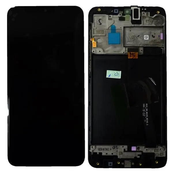Дисплей совместим с Samsung SM-A105F/M105F/Galaxy A10 (2019) + тачскрин в рамке черный Oриг 100% Service Pack
