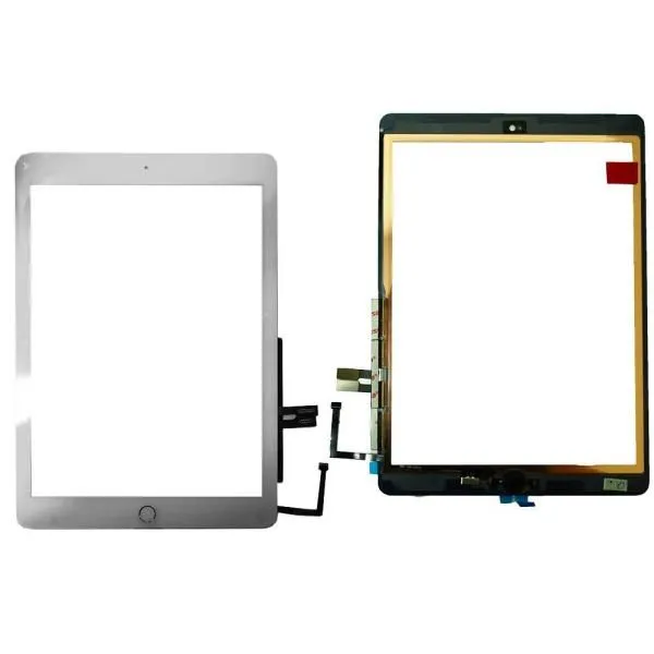Тачскрин (Сенсор дисплея) совместим с iPad 9.7" (2018) + кнопка HOME + сканер отпечатка белый orig Factory