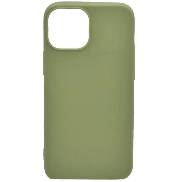 Чехол - накладка совместим с iPhone 13 mini (5.4") YOLKKI Alma (Алма) силикон матовый зеленый (1мм)