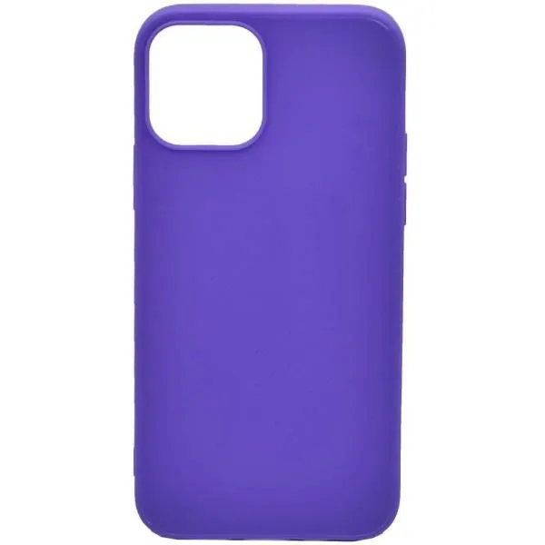 Чехол - накладка совместим с iPhone 12/12 Pro (6.1") YOLKKI Alma (Алма) силикон матовый сиреневый (1мм)