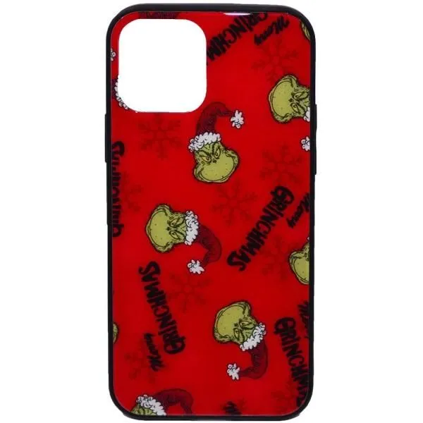 Чехол - накладка совместим с iPhone 12/12 Pro (6.1") Стеклянный кейс Зима Вид 17