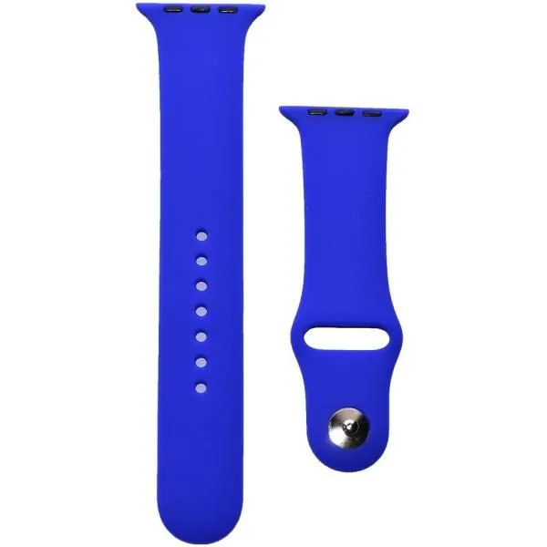 Ремешок совместим с Apple Watch (42/44/45/49 мм) силикон ML ультрамарин