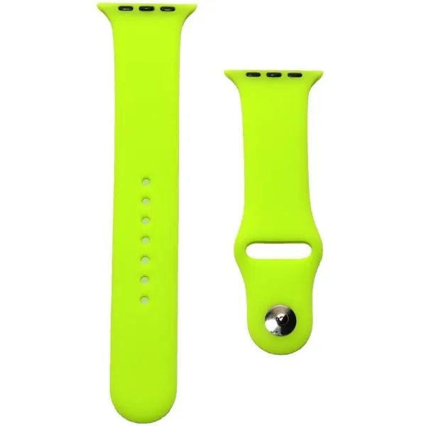 Ремешок совместим с Apple Watch (38/40/41 мм) силикон ML салатовый