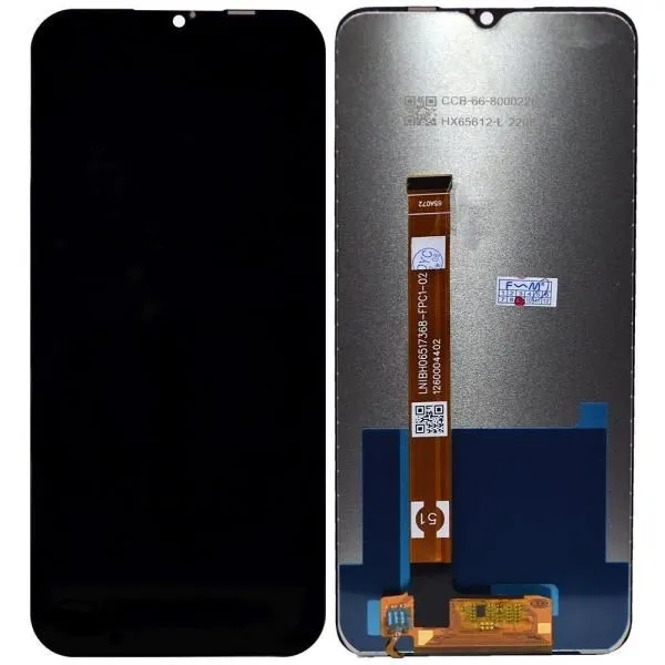 Дисплей совместим с Realme C11/C12/C15/V3/Narzo 20/Narzo 30A/Oppo A15/A15s (RMX2185/RMX2180) + тачскрин черный