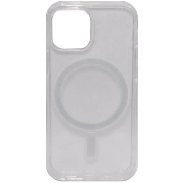 Чехол - накладка совместим с iPhone 13 mini (5.4") Clear Case (Клеар кейс), MagSafe, cиликон+пластик прозрачный