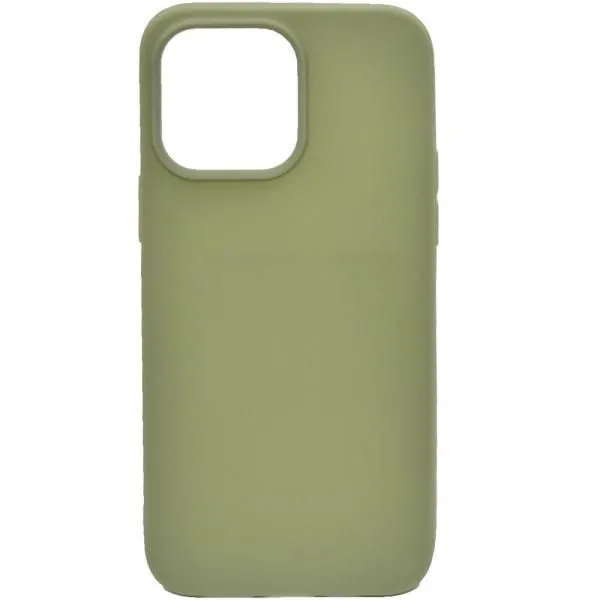 Чехол - накладка совместим с iPhone 14 Pro Max YOLKKI Alma (Алма) силикон матовый зеленый (1мм)