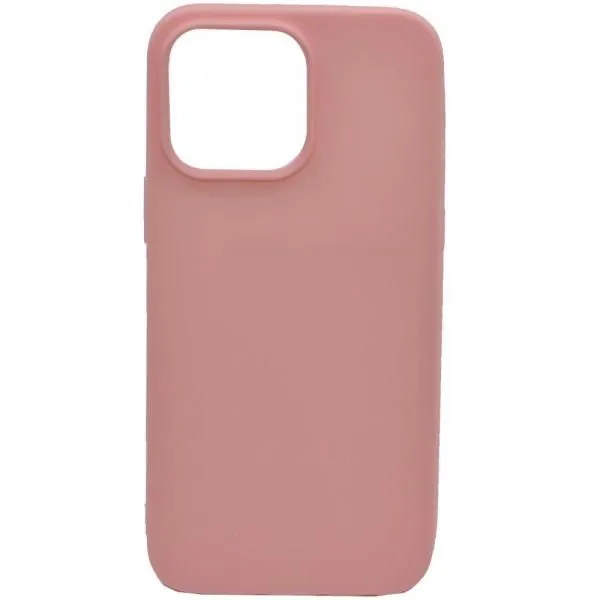 Чехол - накладка совместим с iPhone 14 Pro Max YOLKKI Alma (Алма) силикон матовый светло-розовый (1мм)