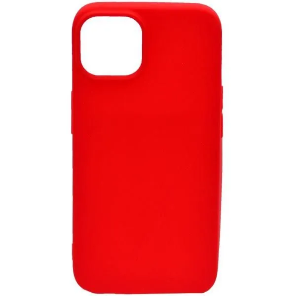 Чехол - накладка совместим с iPhone 14 (6.1") YOLKKI Alma (Алма) силикон матовый красный (1мм)