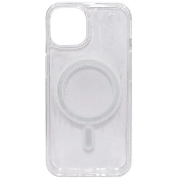 Чехол - накладка совместим с iPhone 13/14 (6.1") Clear Case (Клеар кейс), MagSafe, cиликон+пластик прозрачный