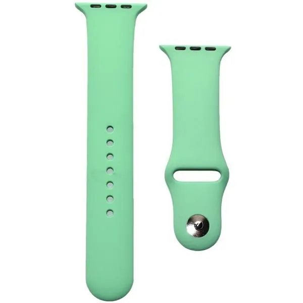 Ремешок совместим с Apple Watch (42/44/45/49 мм) силикон SM мятный