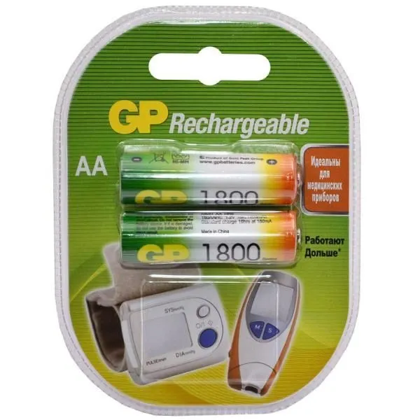 Аккумулятор GP AA HR6 1800mAh (блистер/2шт)