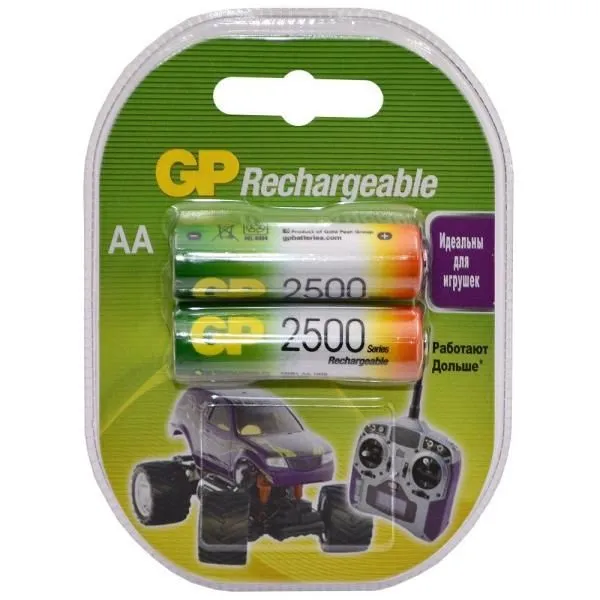 Аккумулятор GP AA HR6 2500mAh (блистер/2шт)