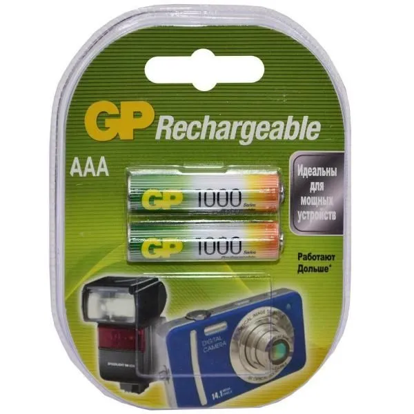 Аккумулятор GP AAA HR03 1000mAh (блистер/2шт)