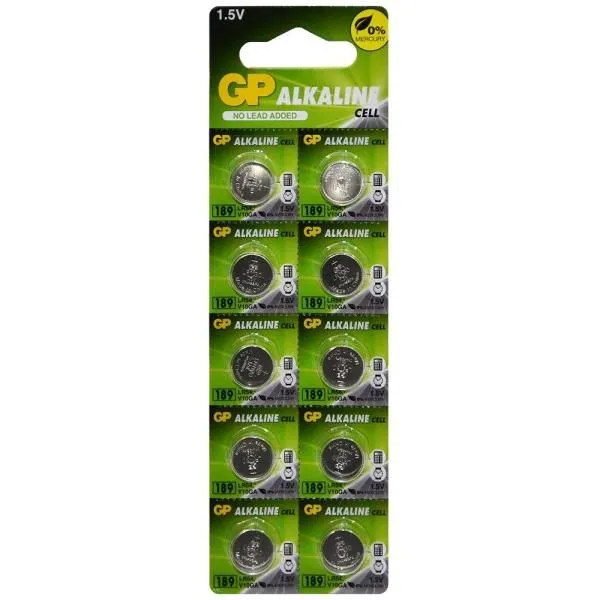 Батарейка AG10/389A/LR1130 часовая GP (блистер/10шт)