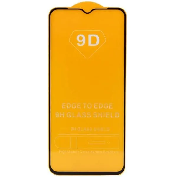 Защитное стекло совместим с Vivo Y31/Y31s/Y53s 2,5D с рамкой черное /тех.пак/
