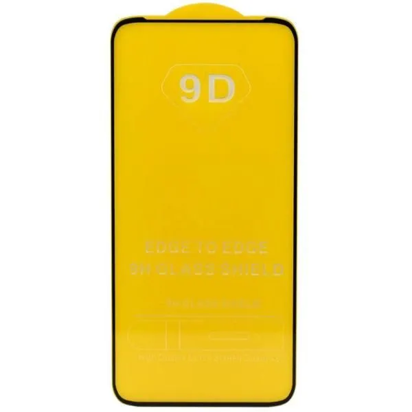 Защитное стекло совместим с Honor 9C/Huawei P40 Lite/P40 Lite E/Y7P 2,5D с рамкой черное /тех.пак/