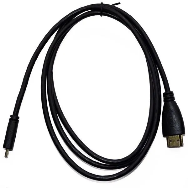 Кабель HDMI - micro HDMI ПВХ оплетка/без фильтра черный (1,5м)
