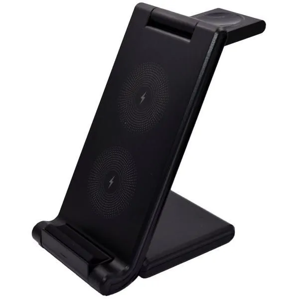 Беспроводная зарядная панель WALKER WH-53 18W черный + совместим с Apple Watch Charging + AirPods Charging