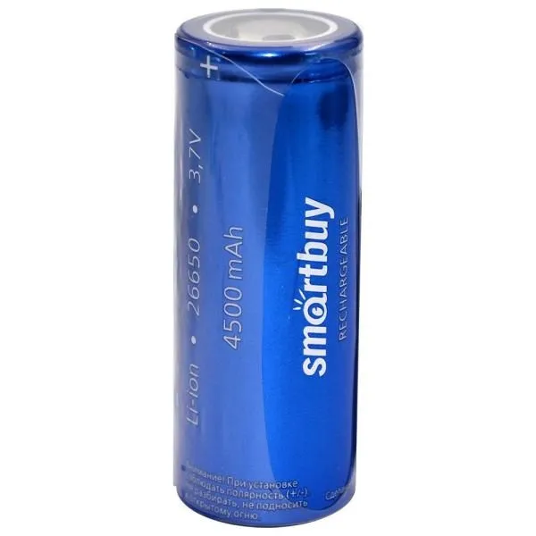 Аккумулятор SmartBuy 26650 4500mAh (в пленке/1шт)