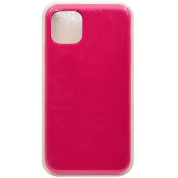 Чехол - накладка совместим с iPhone 11 Pro Max (6.5") Soft Touch (Софт Тач) ярко-розовый 65 /с логотипом/
