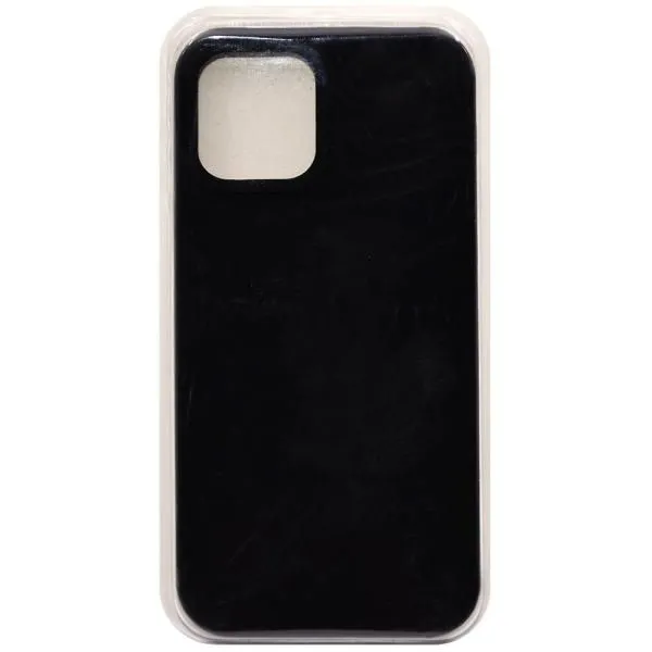 Чехол - накладка совместим с iPhone 12/12 Pro (6.1") Soft Touch (Софт Тач) черный 18 /с логотипом/