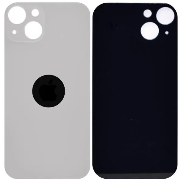 Стекло задней крышки совместим с iPhone 13 mini сияющая звезда/белый (Starlight) /увеличенный вырез камеры/