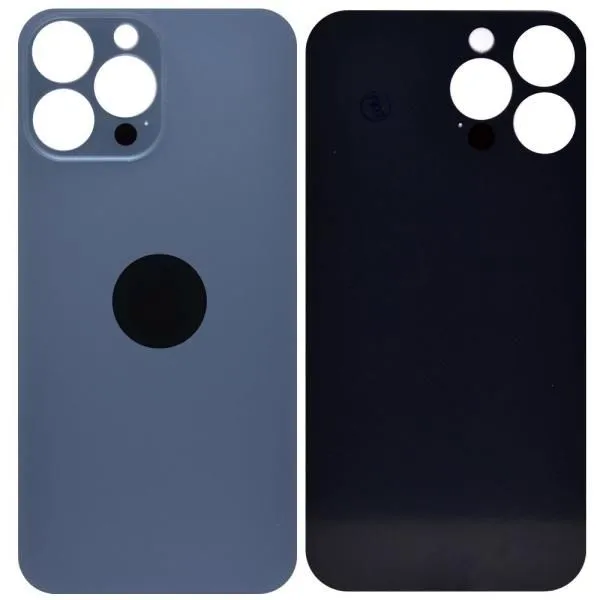 Стекло задней крышки совместим с iPhone 13 Pro Max небесно-голубой (Sierra Blue)/увеличенный вырез камеры/