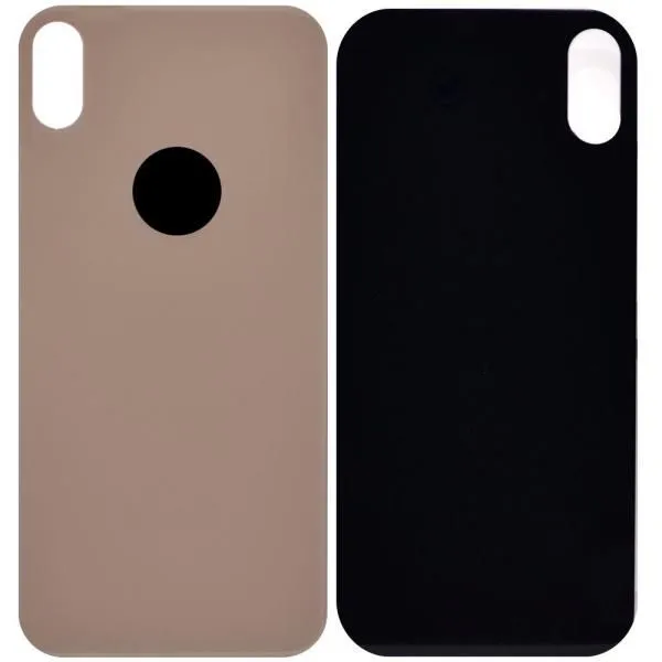 Стекло задней крышки совместим с iPhone Xs золото /увеличенный вырез камеры/