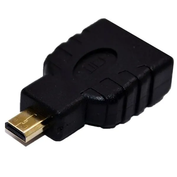 Переходник HDMI (micro HDMI) - HDMI F черный