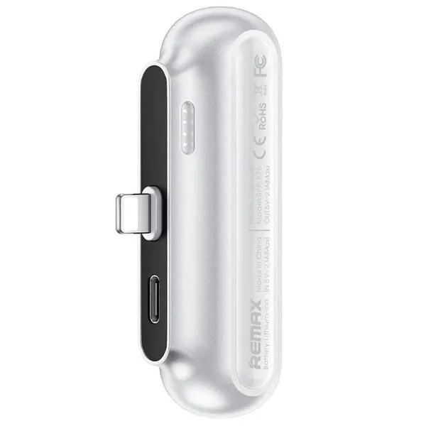 Аккумулятор внешний 2500mA REMAX Capsule RPP-576 (Lightning,2,0A) белый