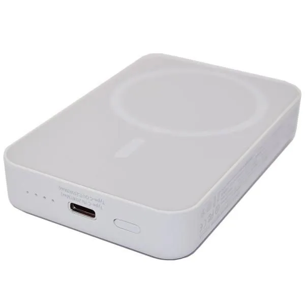 Аккумулятор внешний 10000mA REMAX Magnetic RPP-65 (Type-C вход, 3A,15W,PD,MagSafe) белый