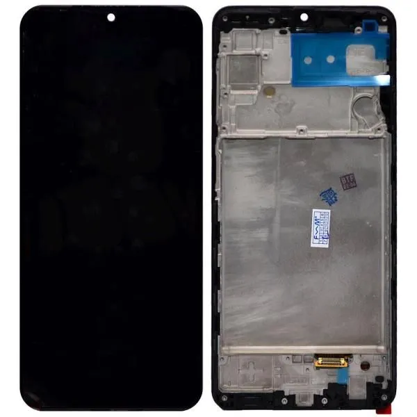 Дисплей совместим с Samsung SM-A225F/Galaxy A22 + тачскрин в рамке черный OLED