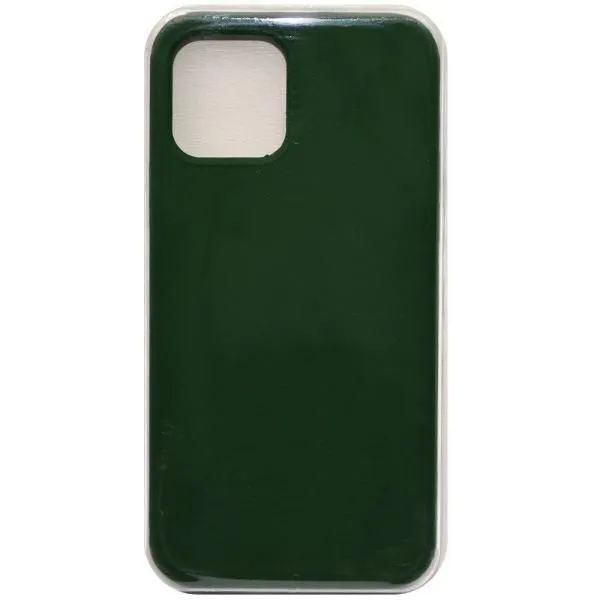 Чехол - накладка совместим с iPhone 12/12 Pro (6.1") Soft Touch (Софт Тач) изумрудный 67 /с логотипом/