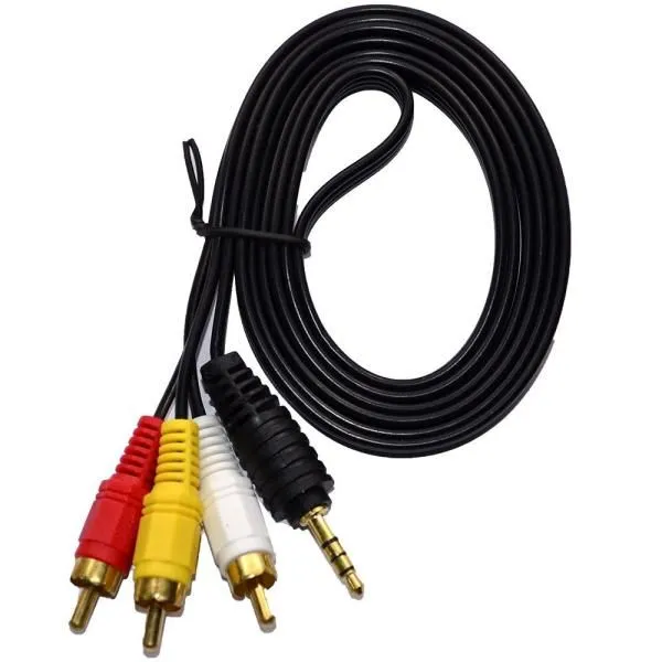 Переходник AUX Jack 3.5 - 3RCA (тюльпаны)