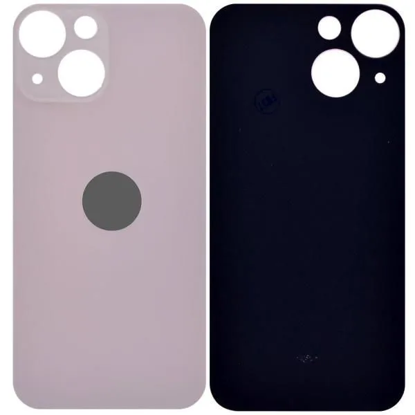 Стекло задней крышки совместим с iPhone 13 mini orig Factory розовый (Pink) /увеличенный вырез камеры/