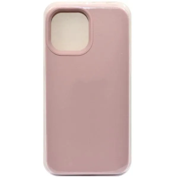 Чехол - накладка совместим с iPhone 15 Pro Max Soft Touch (Софт Тач) пыльно-розовый 12 /с логотипом/