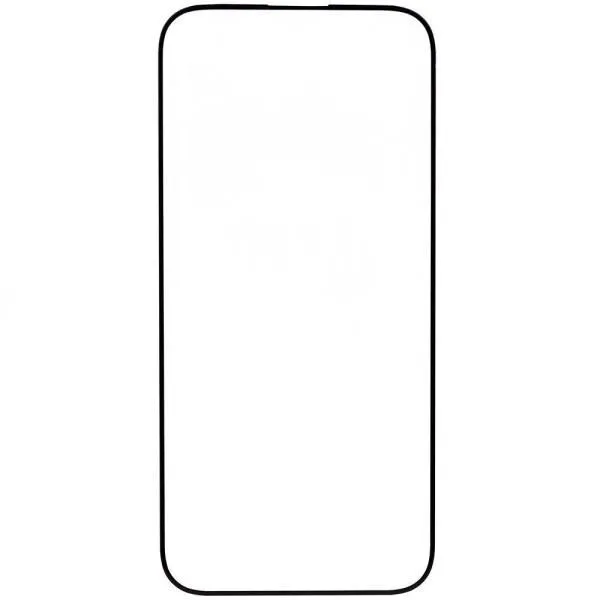 Защитное стекло совместим с iPhone 15 Pro YOLKKI Progress 2,5D с рамкой черное /ЁЛКИ/тех.пак.