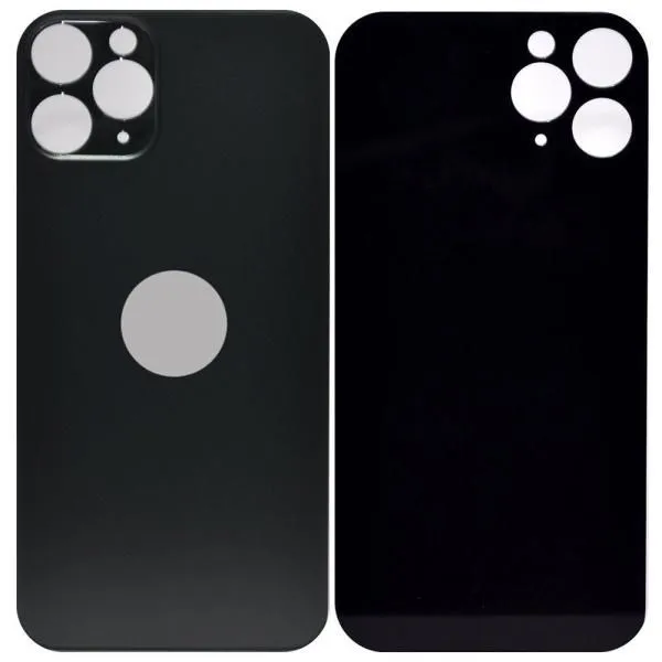 Стекло задней крышки совместим с iPhone 11 Pro серый космос (Space gray) литое orig Factory