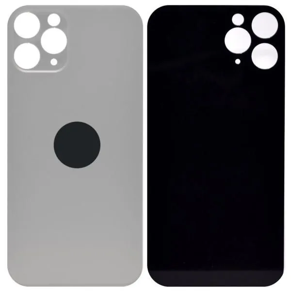Стекло задней крышки совместим с iPhone 11 Pro серебро (Silver) литое orig Factory