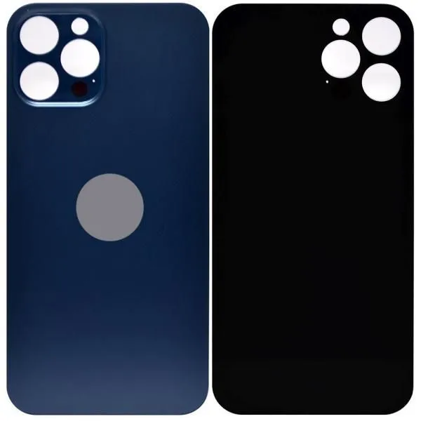 Стекло задней крышки совместим с iPhone 12 Pro Max тихоокеанский синий (Pacific Blue) литое orig Factory
